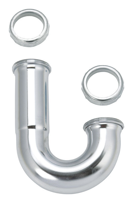 Ace 1-1/2 in. D Chrome Plated Brass J Bend