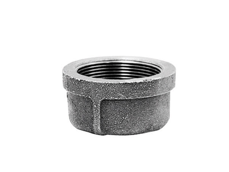 Anvil 1 in. FPT Black Malleable Iron Cap