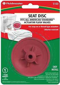 Fluidmaster 5103 Seat Disc, Rubber, Red, For: American Standard Actuator Flush Valves