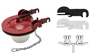 Fluidmaster 513A-016-P4 Toilet Flapper, Specifications: Adjustable, Chlorine-Resistant, Universal Type, Rubber/Silicone