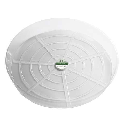Crescent Garden 17 in. D Plastic Plant Saucer Clear, Pack of 25