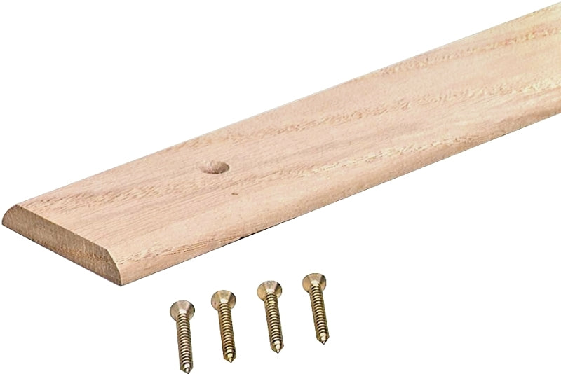 M-D 85621 Seam Binder, 36 in L, 1-3/4 in W, Hardwood, Unfinished, Pack of 6