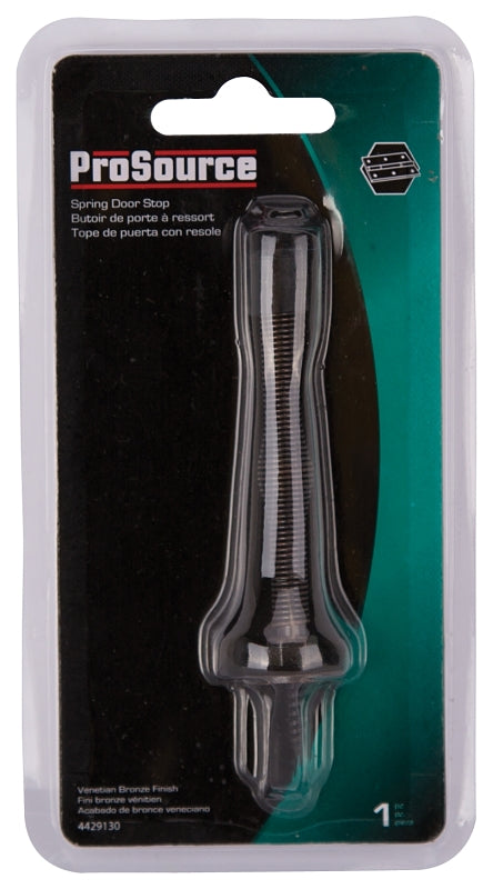 ProSource H61-Z019C-VB-PS Light-Duty Door Stop, 3/4 in Dia Base, 3 in Projection, Plastic & Steel, Venetian Bronze