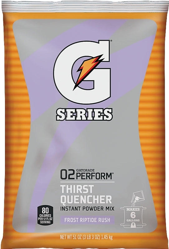 Gatorade 33672 Thirst Quencher Instant Powder Sports Drink Mix, Powder, Riptide Rush, 51 oz Pack, Pack of 14