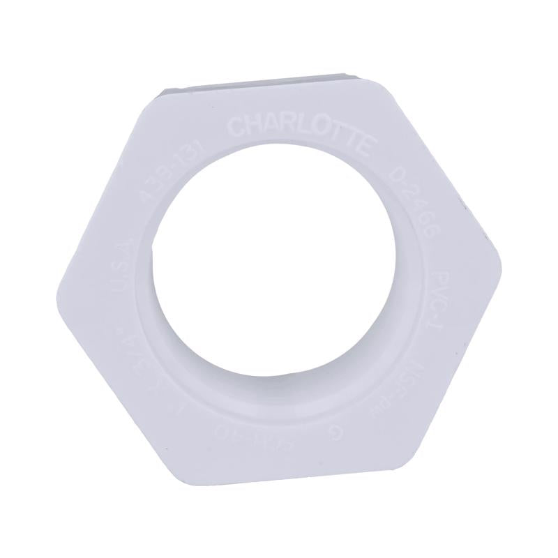 Charlotte Pipe Schedule 40 1 in. Spigot X 3/4 in. D FPT PVC Reducing Bushing 1 pk, Pack of 25