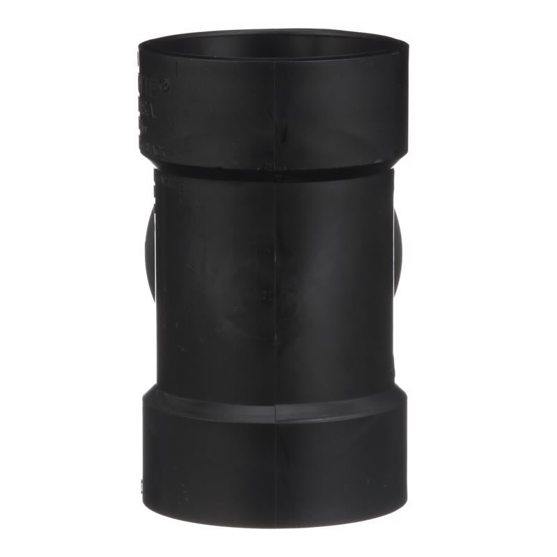 Charlotte Pipe 3 in. Hub X 3 in. D Hub ABS Flush Cleanout Tee