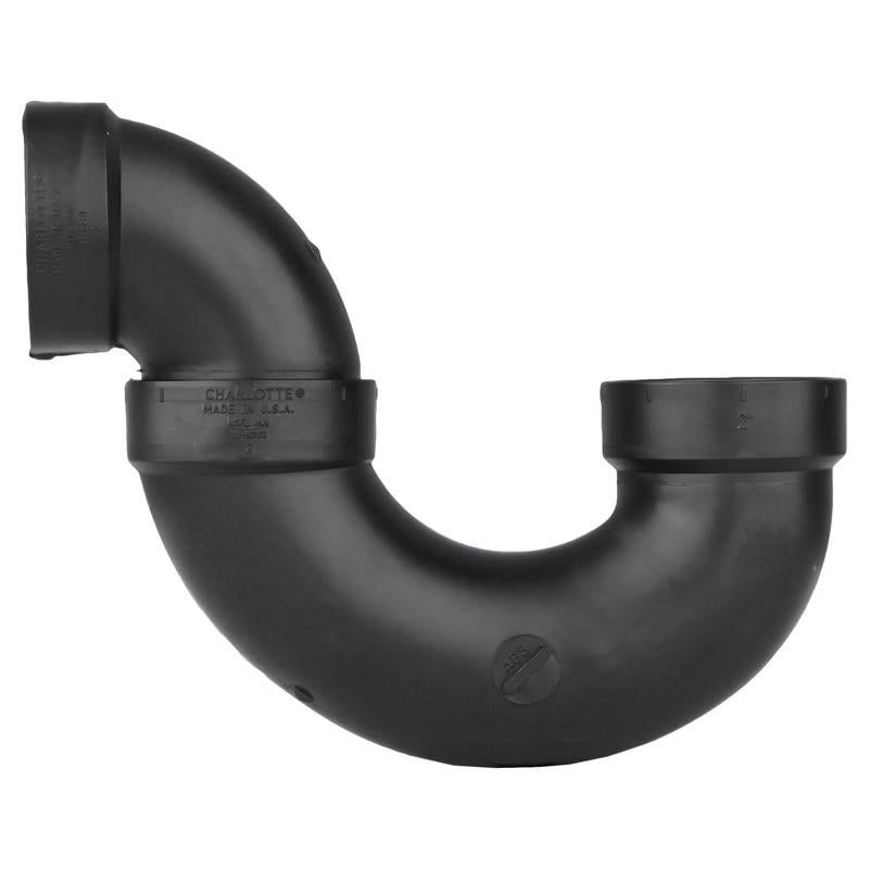 Charlotte Pipe 2 in. Hub X 2 in. D Hub ABS P-Trap, Pack of 10