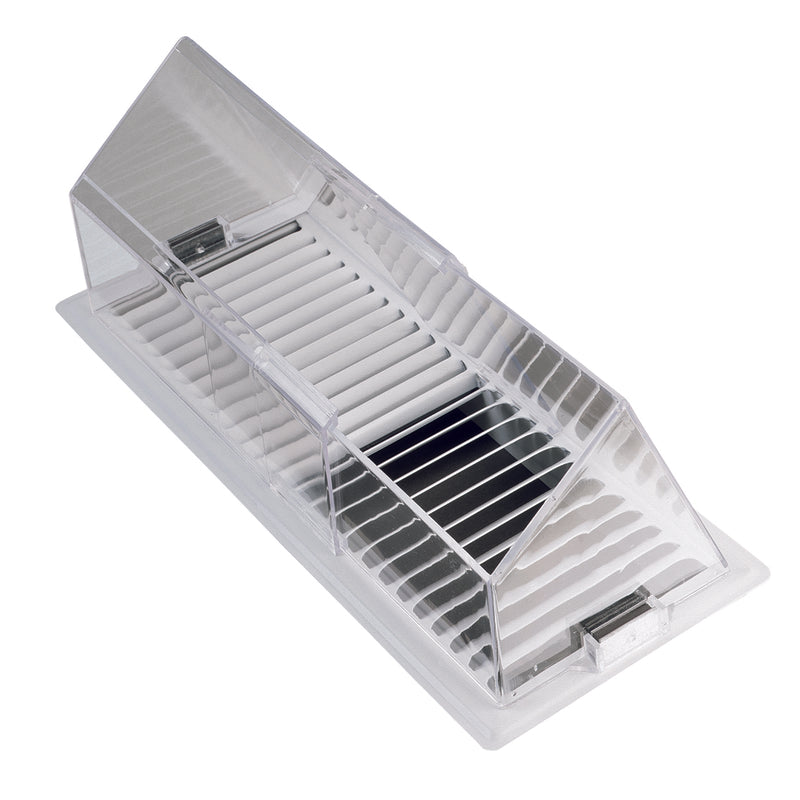 Deflect-O Jordan 4.5 in. H X 8.75 in. W 1-Way Silver Plastic Air Deflector