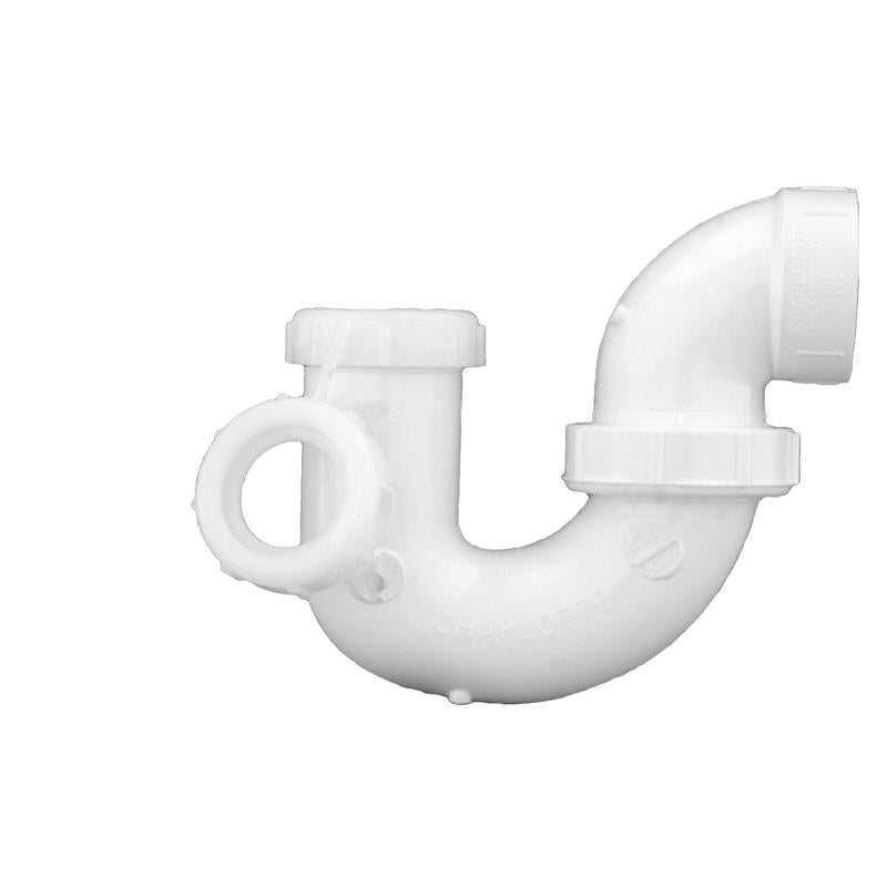 Charlotte Pipe Schedule 40 1-1/2 in. Hub X 1-1/2 in. D Slip PVC P-Trap with Union 1 pk