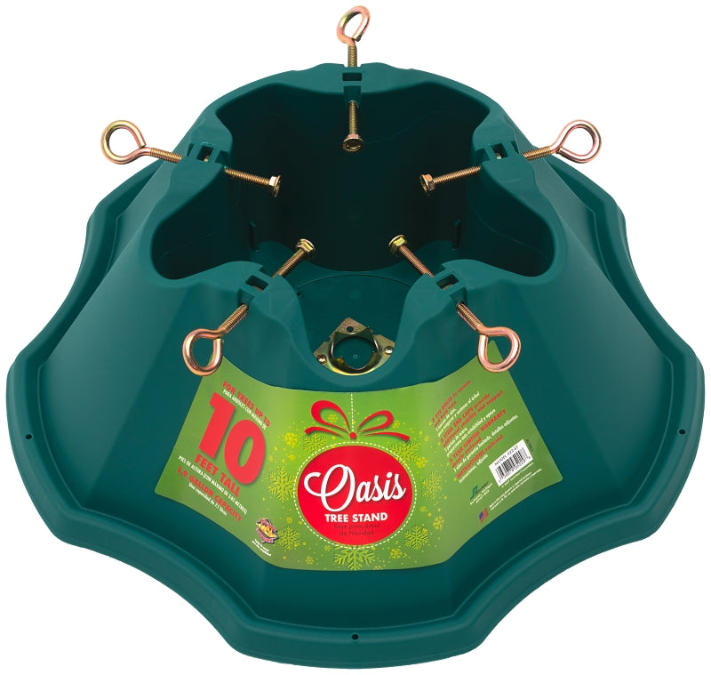 Jack-Post 522-ST Natural Tree Stand, 8-1/4 in H, Plastic, Green, Pack of 12