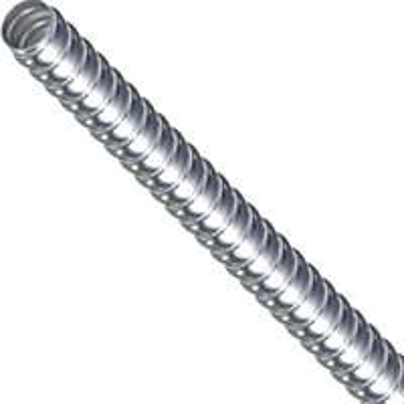 Southwire Galflex 55081802 Flexible Conduit, 1/2 in, 100 ft L, Steel, Natural, Hot-Dipped Zinc-Plated