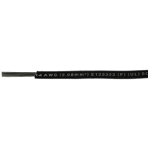 Cobra Wire A1014T07100FT Primary Tinned Copper Wire, 14 AWG, 100', Black