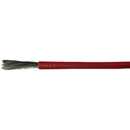 Cobra Wire A2002T01050FT Tinned Copper Battery Cable, 2 AWG, 50', Red