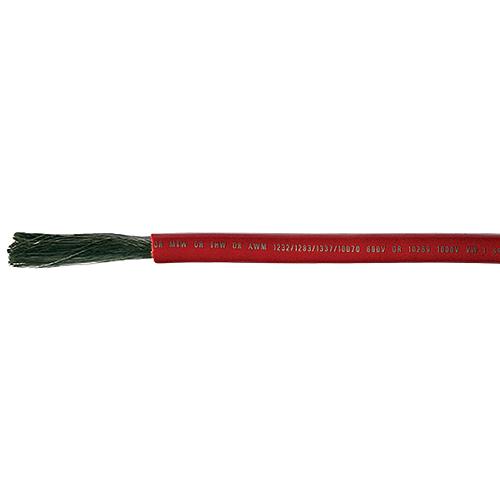 Cobra Wire A2004T01100FT Tinned Copper Battery Cable, 4 AWG, 100', Red