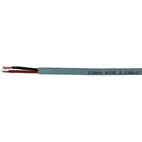 Cobra Wire B7G16B21100FT Bare Copper Duplex Wire, 16/2, 100', Gray