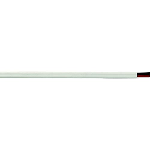 Cobra Wire B7W10T21100FT Tinned Copper Flat Duplex Wire, 10/2, 100', White