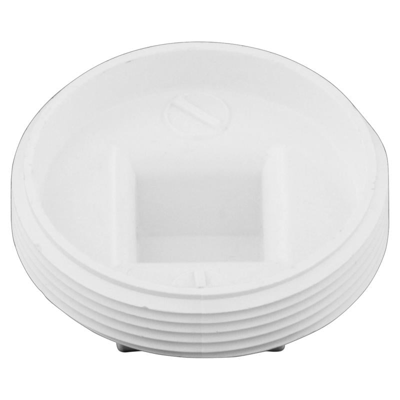 Charlotte Pipe Schedule 40 2 in. MPT X 2 in. D MPT PVC Clean-Out Plug 1 pk