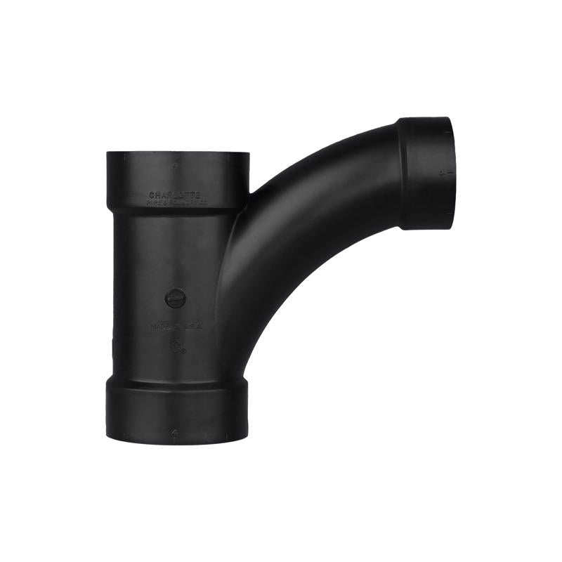 Charlotte Pipe 4 in. Hub X 4 in. D Hub ABS Wye