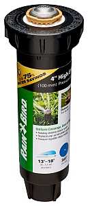 Rain Bird 12SAFPROPR Mini Pop-Up Rotor Sprinkler, Full-Circle, 1.85 gpm, 1/2 in Connection, Female Thread, 4 in H Pop-Up