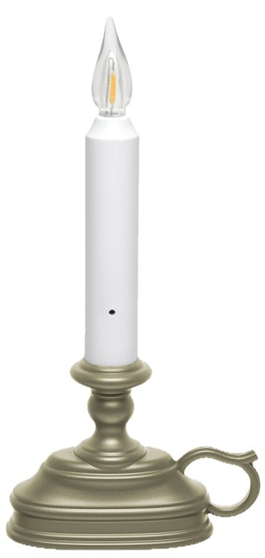 Xodus Innovations VC1820P Window Candle, 6 hr Burning, Pewter Candle, Alkaline Battery, LED Bulb, Warm White Bulb, Pack of 4
