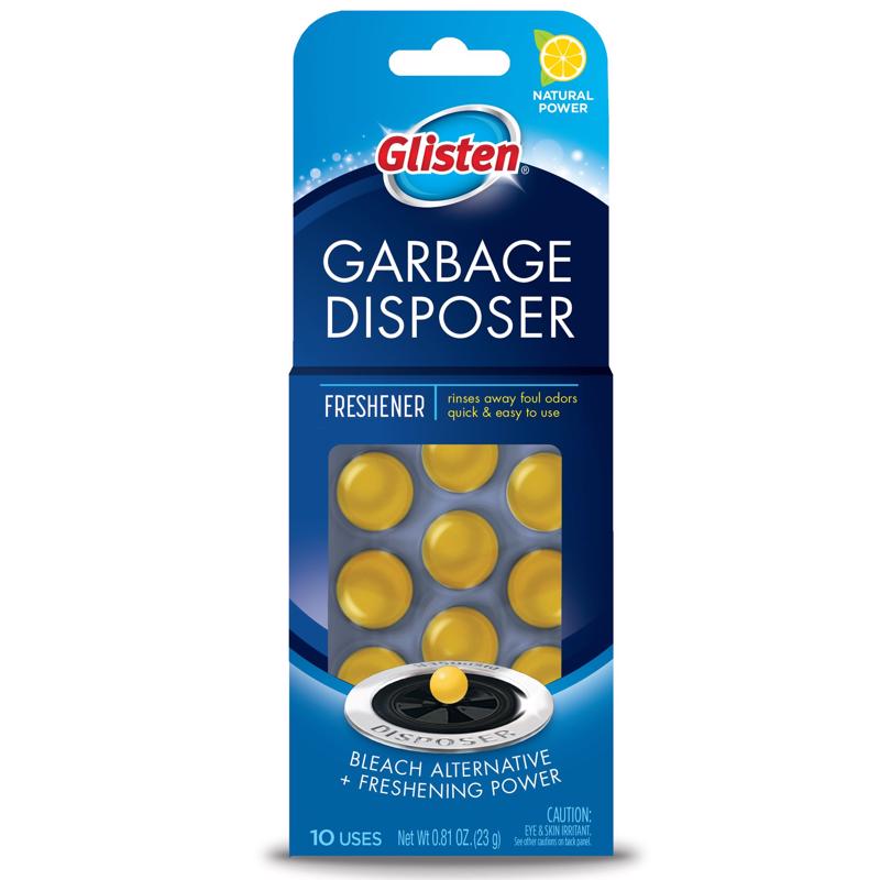 Glisten Tablet Garbage Disposal Freshener 10 pk, Pack of 12