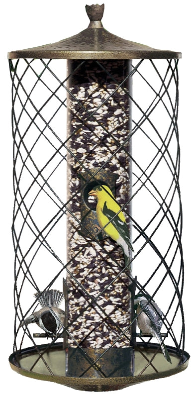 Perky-Pet 735 Wild Bird Feeder, 15-1/2 in H, 3 lb, Plastic, Black, Hanging
