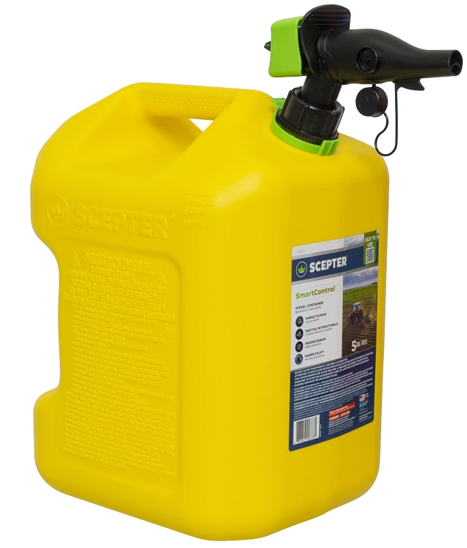 Scepter FSCD571 Smart Control Can with Rear Handle, 5 gal, Yellow