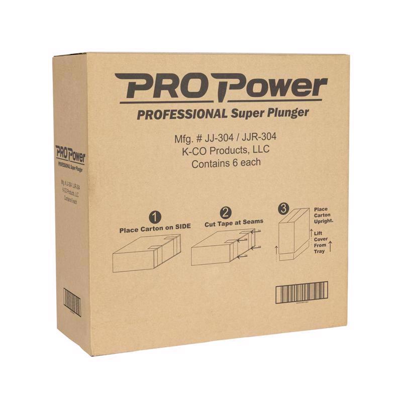 PRO Power Super Plunger Toilet Plunger 18 in. L X 3 in. D