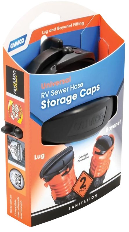 Camco USA 39752 Sewer Hose End Cap, Black