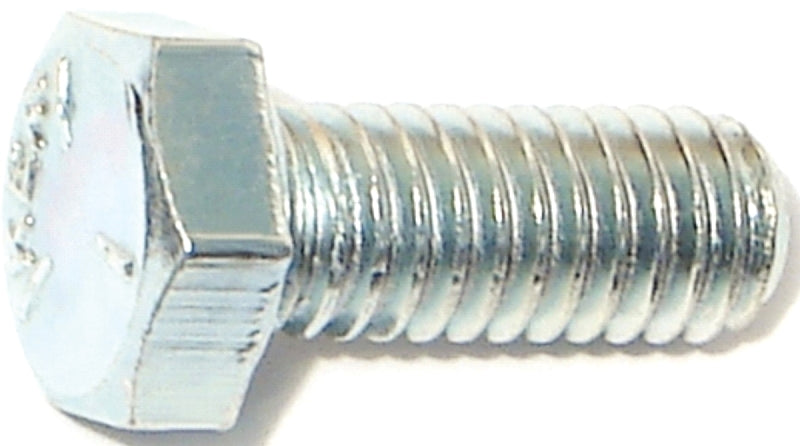 Midwest Fastener 00271 Hex Cap Screw, 5/16-18 Thread, 3/4 in OAL, 5 Grade, Steel, Zinc-Plated, SAE Measuring