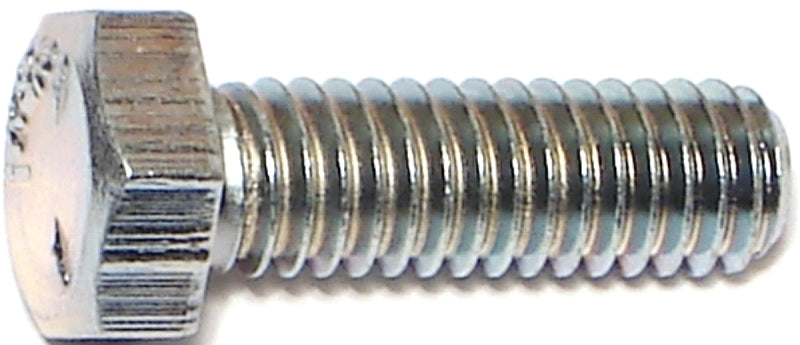 Midwest Fastener 00273 Hex Cap Screw, 5/16-18 Thread, 1 in OAL, 5 Grade, Steel, Zinc-Plated, SAE Measuring