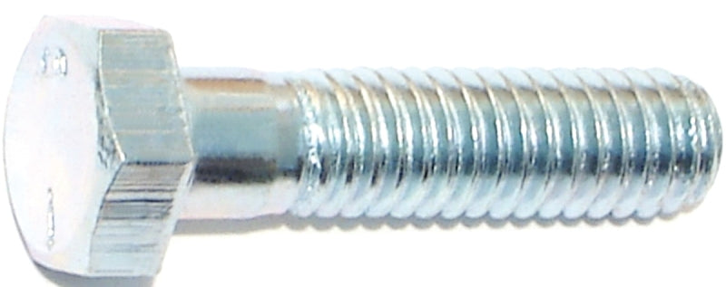Midwest Fastener 00274 Hex Cap Screw, 5/16-18 Thread, 1-1/4 in OAL, 5 Grade, Steel, Zinc-Plated, SAE Measuring