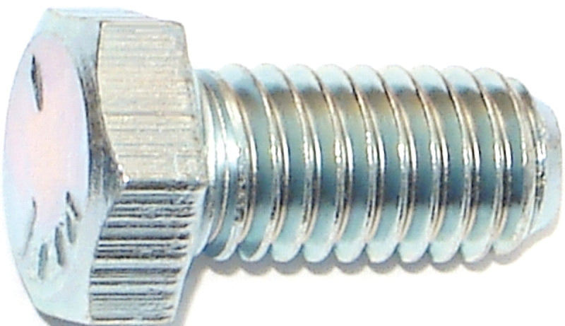 Midwest Fastener 00292 Hex Cap Screw, 3/8-16 Thread, 3/4 in OAL, 5 Grade, Steel, Zinc-Plated, SAE Measuring