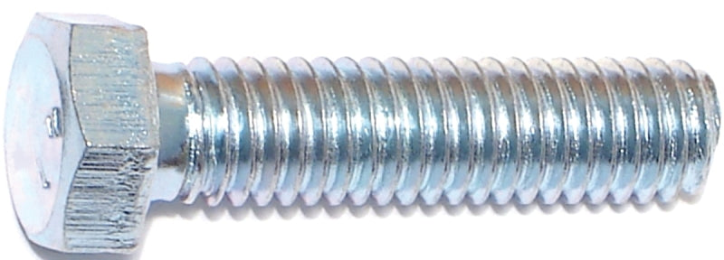 Midwest Fastener 00296 Hex Cap Screw, 3/8-16 Thread, 1-1/2 in OAL, 5 Grade, Steel, Zinc-Plated, SAE Measuring
