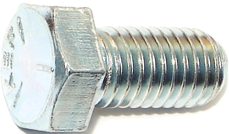Midwest Fastener 00334 Hex Cap Screw, 1/2-13 Thread, 1 in OAL, 5 Grade, Steel, Zinc-Plated, SAE Measuring, Coarse Thread
