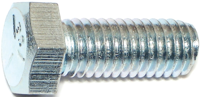 Midwest Fastener 00335 Hex Cap Screw, 1/2-13 Thread, 1-1/4 in OAL, 5 Grade, Steel, Zinc-Plated, SAE Measuring