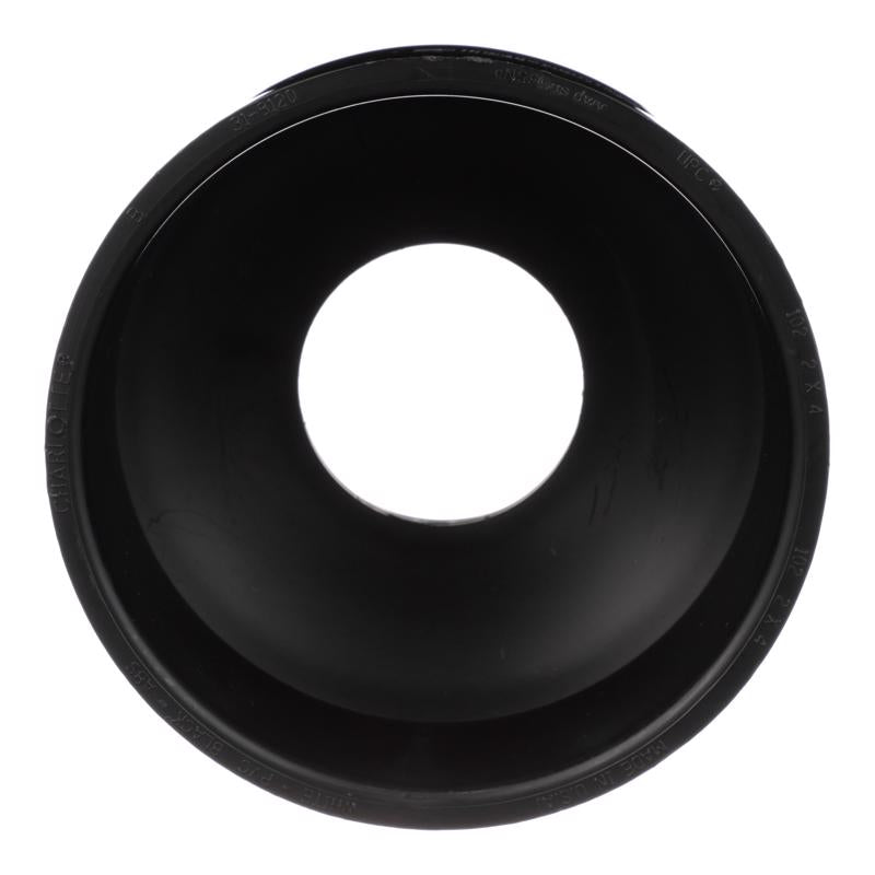 Charlotte Pipe 4 in. Hub X 2 in. D Hub ABS Coupling