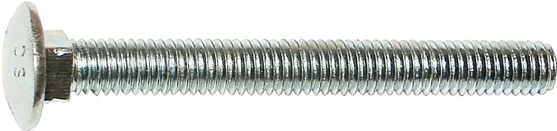 Midwest Fastener 01101 Carriage Bolt, 3/8-16 in Thread, NC Thread, 3 in OAL, Zinc, 2 Grade