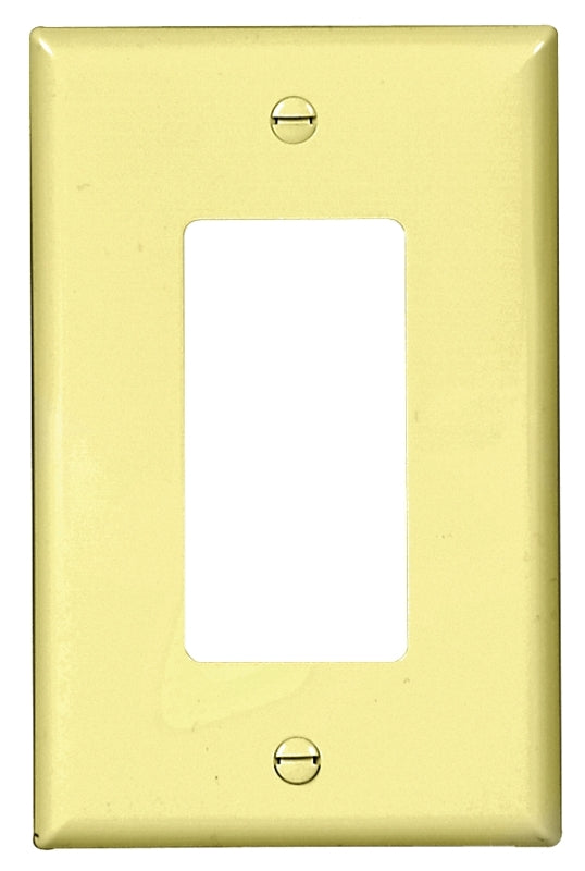 WALL PLATE 1GANG DECR MID IVRY, Pack of 20