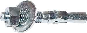 Midwest Fastener 04133 Concrete Wedge Anchor, 5/8 in Dia, 3-1/2 in L, Zinc, Zinc