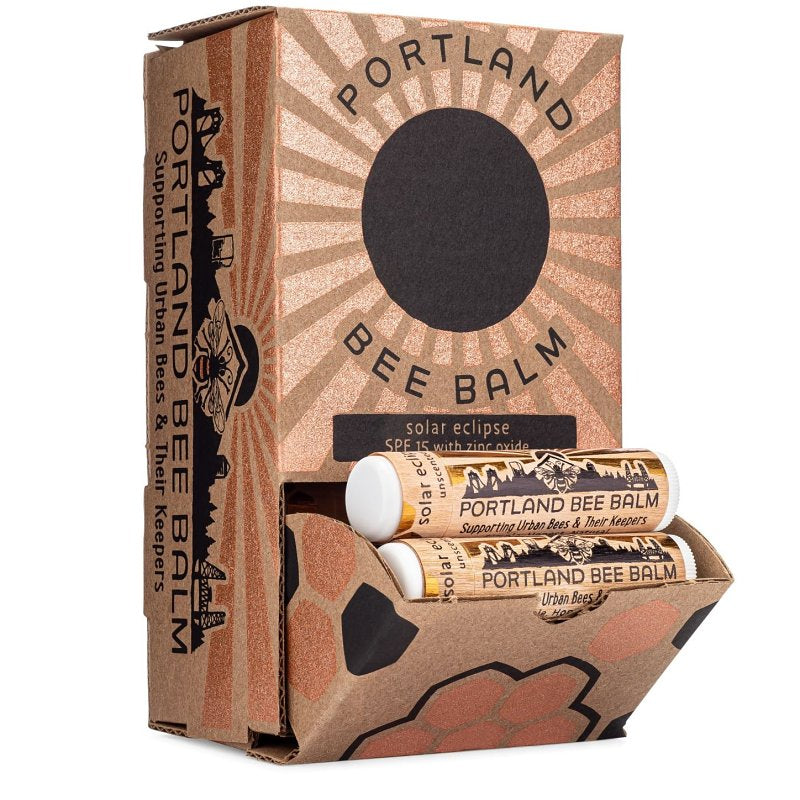 Portland Bee Balm 103 Lip Balm, Solar Eclipse, Pack of 24