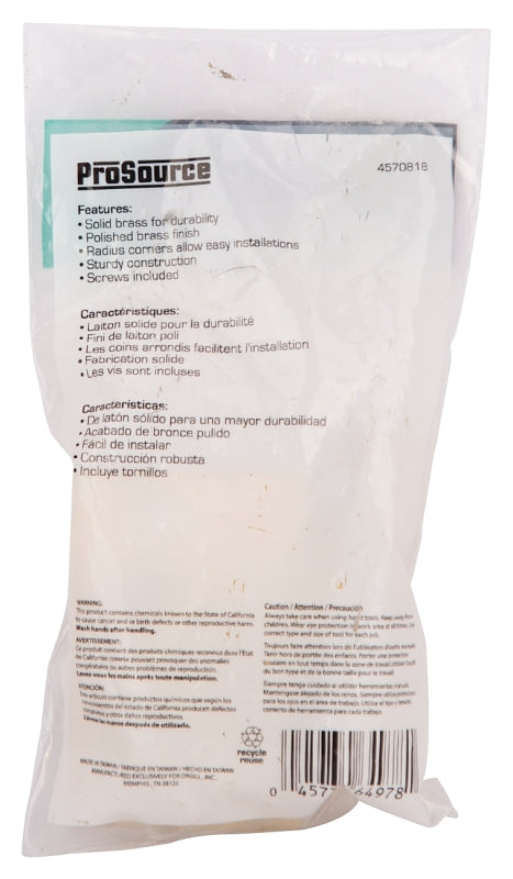 ProSource CB-04PB-PS Ball Catch, Brass, Polished Brass, Brass