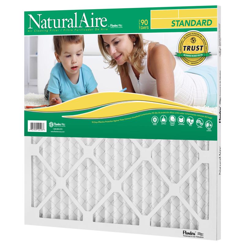 NaturalAire 8 in. W X 8 in. H X 1 in. Synthetic 8 MERV Pleated Air Filter 1 pk, Pack of 12