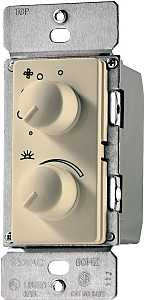 Eaton Wiring Devices RDC15-V-K Fan/Light Control, 1-Pole, 1.5 A, 120 V, Ivory