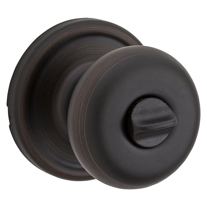 Kwikset Signature Series 730H11PRCALBX Privacy Door Knob, Venetian Bronze, Reversible Hand