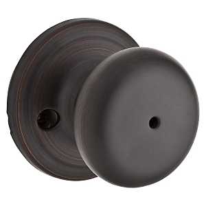 Kwikset Signature Series 730H11PRCALBX Privacy Door Knob, Venetian Bronze, Reversible Hand