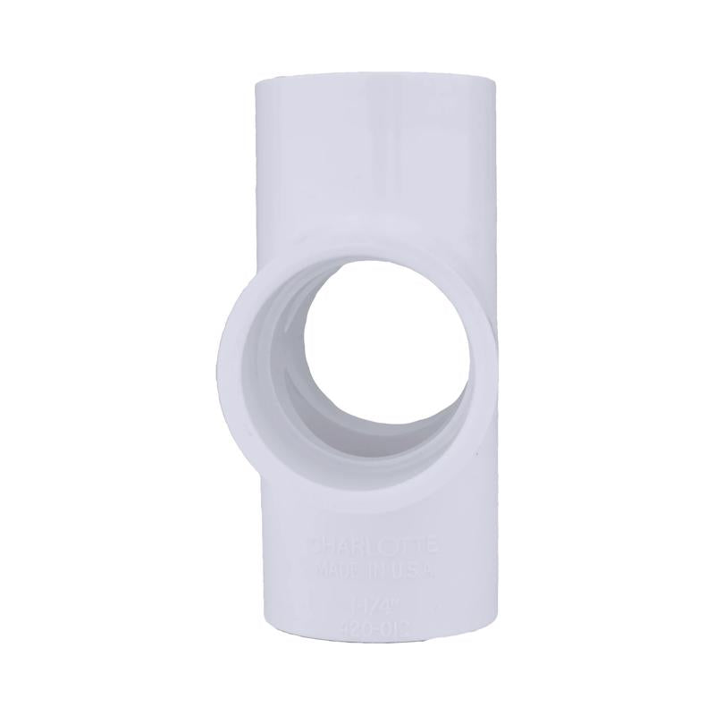 Charlotte Pipe Schedule 40 1-1/4 in. Slip X 1-1/4 in. D Slip PVC Cross 1 pk