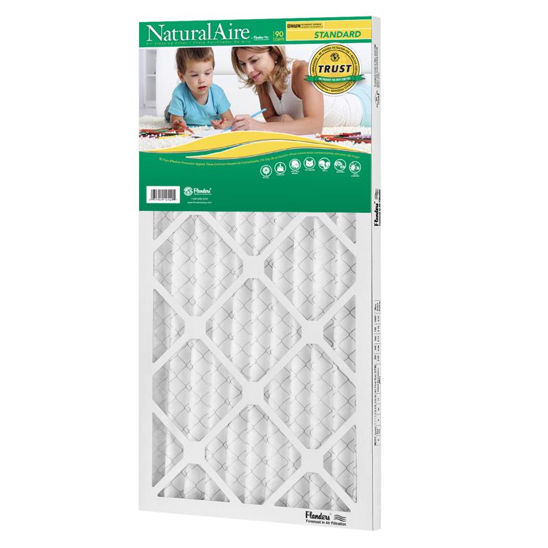 NaturalAire 20 in. W X 30 in. H X 1 in. Synthetic 8 MERV Pleated Air Filter 1 pk, Pack of 12