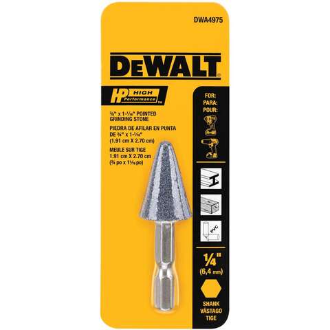 DeWalt HP 3/4 in. D Aluminum Oxide Conical Grinding Point Cone 1 pk