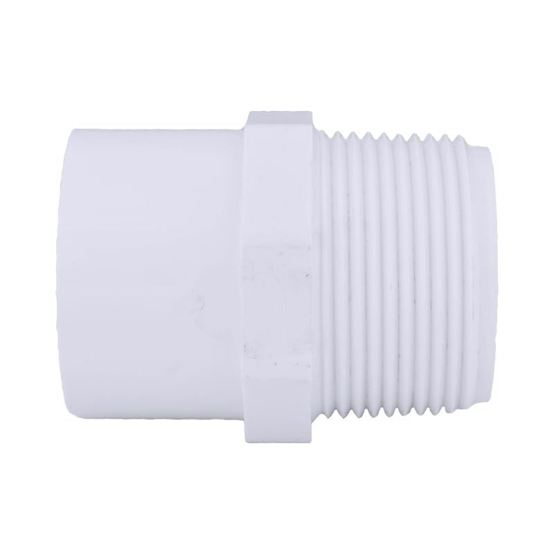 Charlotte Pipe Schedule 40 1-1/4 in. MPT X 1-1/2 in. D Slip PVC Pipe Adapter 1 pk